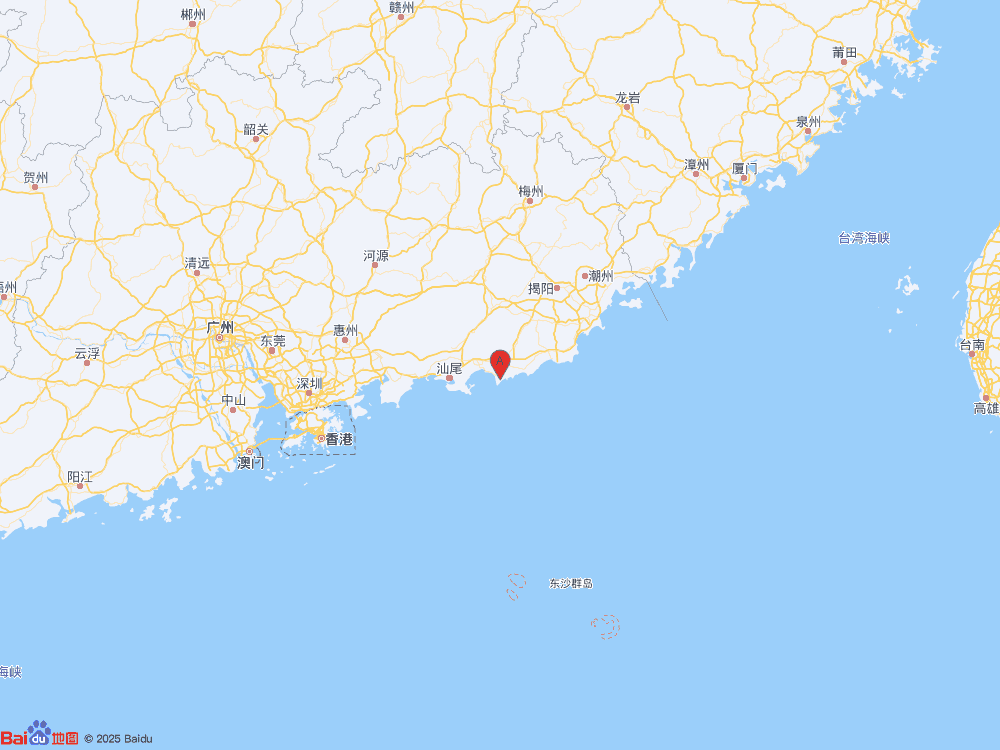 广东汕尾市陆丰市发生3.0级地震