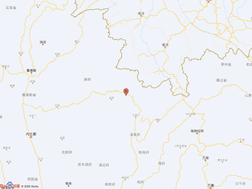 缅甸（北纬21.23度，东经99.54度）发生4.1级地震